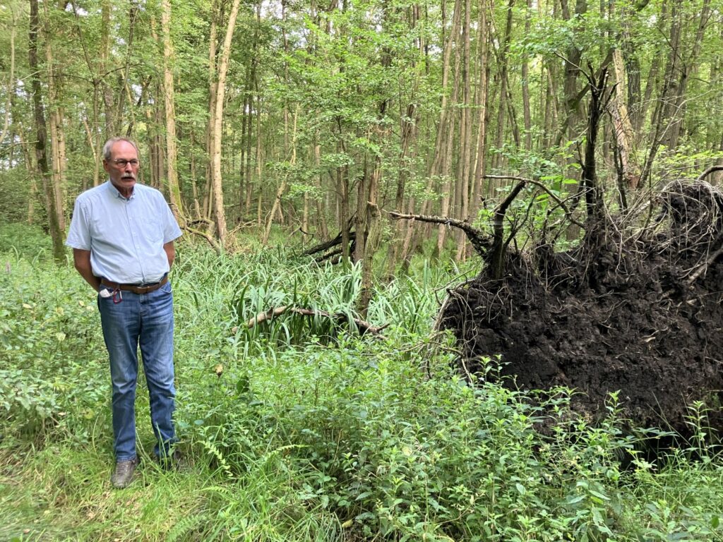 Wilhelm Gröver im Naturschutzgebiet Mersch